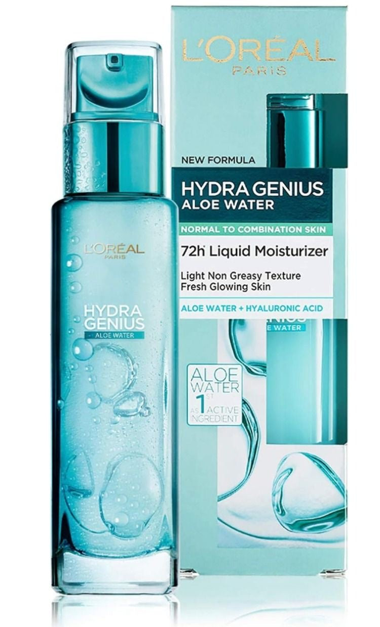L’Oréal Hydra Genius Aloe Water 72H Liquid Moisturizer – Normal to Combination Skin