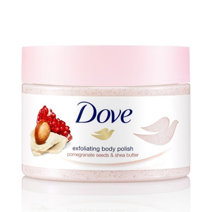 Dove Exfoliating Body Polish – Pomegranate Seeds & Shea Butter
