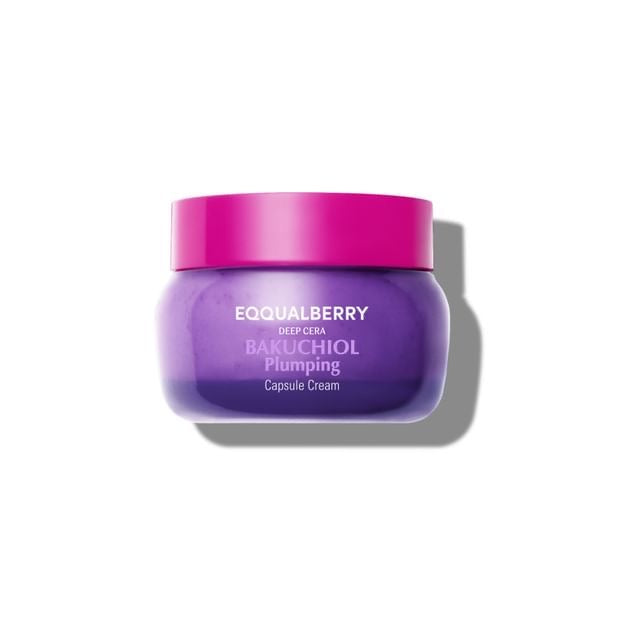 eqqual berry bakuchiol plumping capsule cream